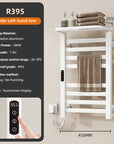 18" x 30" White Heated Towel Rack – 360° Heating, Energy Efficient, IPX5 Waterproof