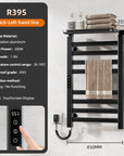 18" x 30" Black Heated Towel Rack – 360° Heating, Energy Efficient, IPX5 Waterproof