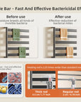 Wide-bar Velin electric towel warmer for bathroom reducing bacteria and mites with efficient heating | Ace Decor