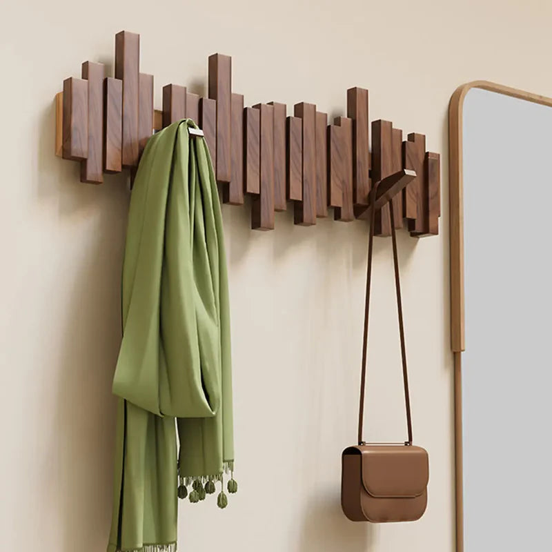 Éclat 6-Hook Piano Key Wood Wall-Mounted Hanger