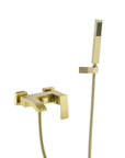 AURELIA Brushed Gold Wall-Mounted Bathtub Faucet with Hand Shower Set