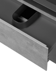 U-shaped drawer design of grey floating vanity 70 x 19 | Ace Decor