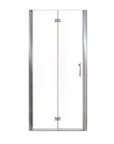 34" x 72" Chrome Semi-Frameless Bi-Fold Shower Door