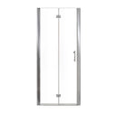 AeroFold Series 30" x 72" Chrome Semi-Frameless Bi-Fold Shower Door