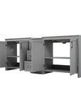 Elysian 84" Freestanding Bathroom Vanity with Double Sinks – Grey