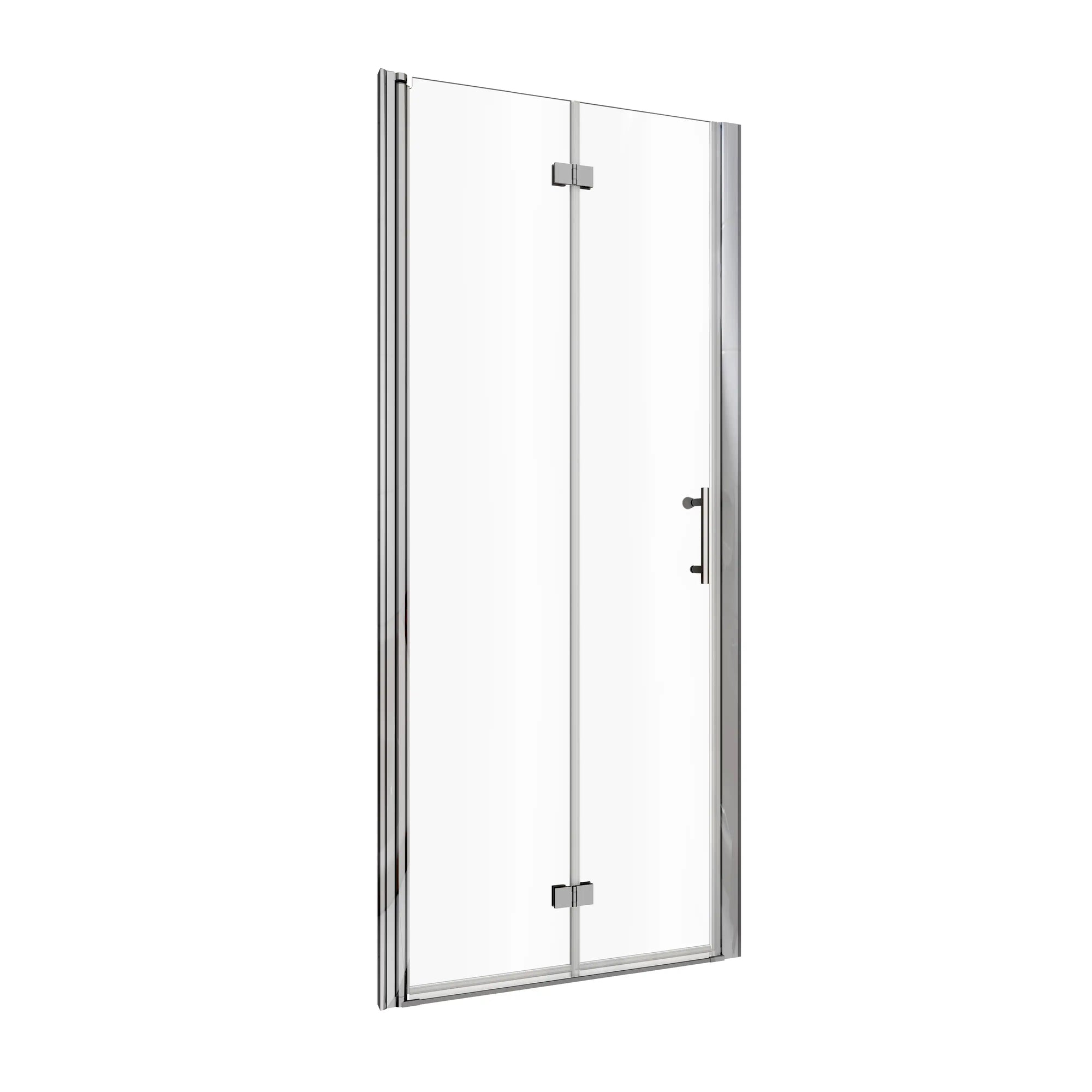 AeroFold Series 30" x 72" Chrome Semi-Frameless Bi-Fold Shower Door