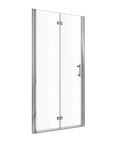 34" x 72" Chrome Semi-Frameless Bi-Fold Shower Door