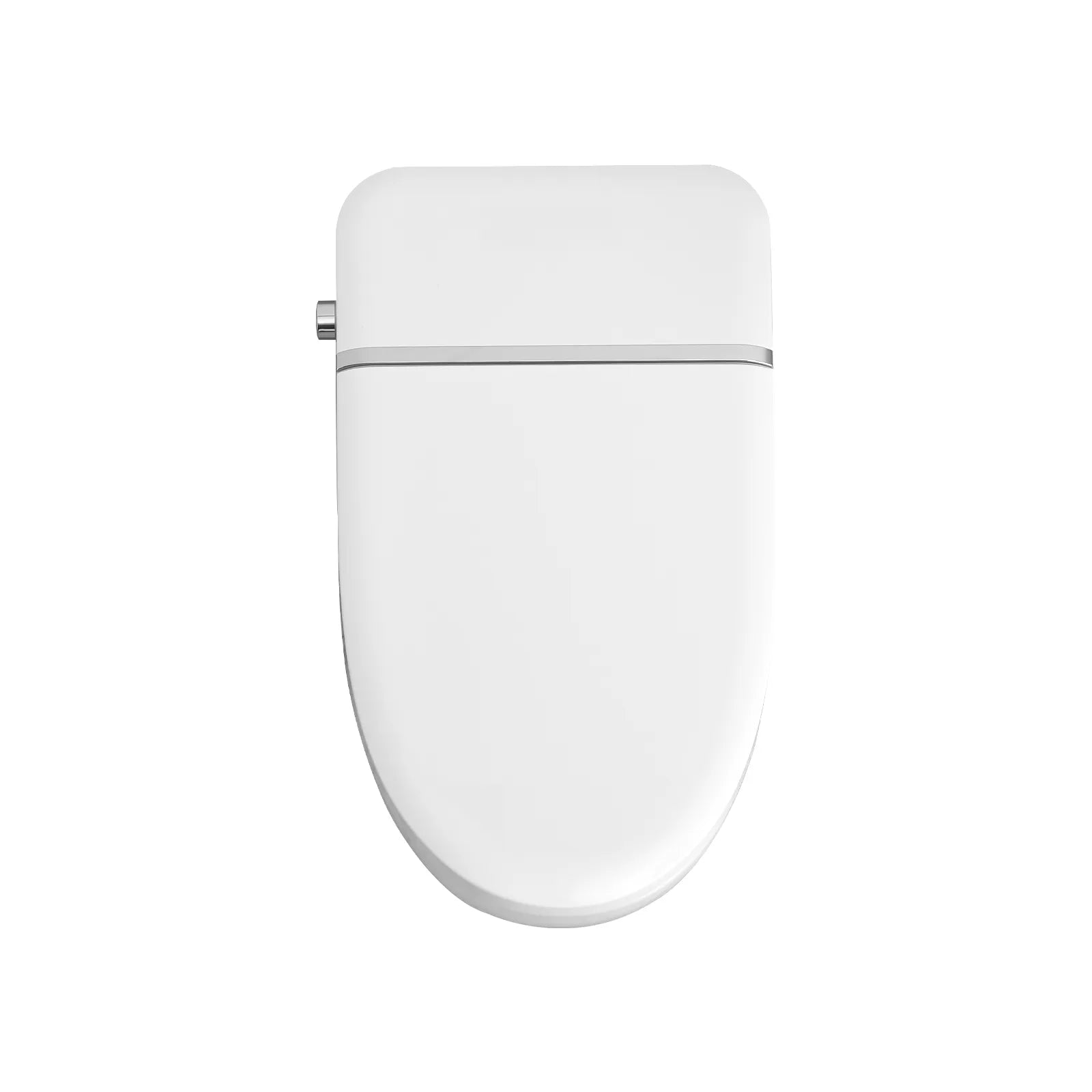Top view of LUXOVA Smart Bidet Toilet – heated seat, auto flush, remote control, and night light with sleek modern design.