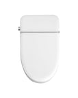 Top view of LUXOVA Smart Bidet Toilet – heated seat, auto flush, remote control, and night light with sleek modern design.