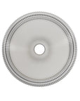Top view of 14 inch small sink for bathroom with textured glass pattern | Ace Decor