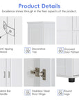 Product Details of the 62”(H) Freestanding Bathroom Floor Storage Cabinet