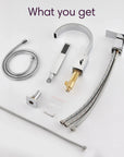 Brushed Nickel Brass Waterfall Roman Deck Mounted Tub Faucet Set with Hand Shower