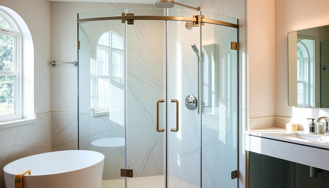 Frameless Hinged Shower Door | ACE DECOR