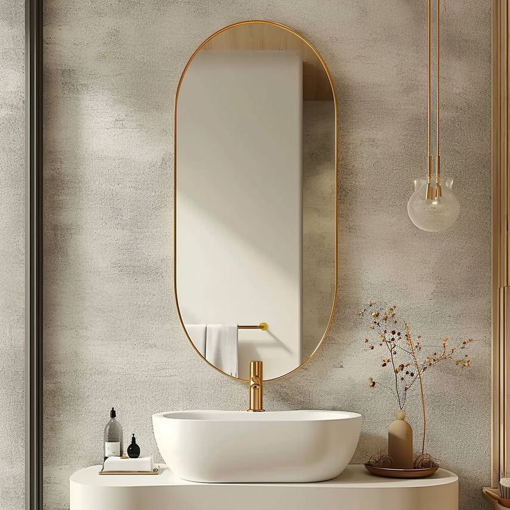 Top Materials for Durable and Stylish Oval Bathroom Mirrors