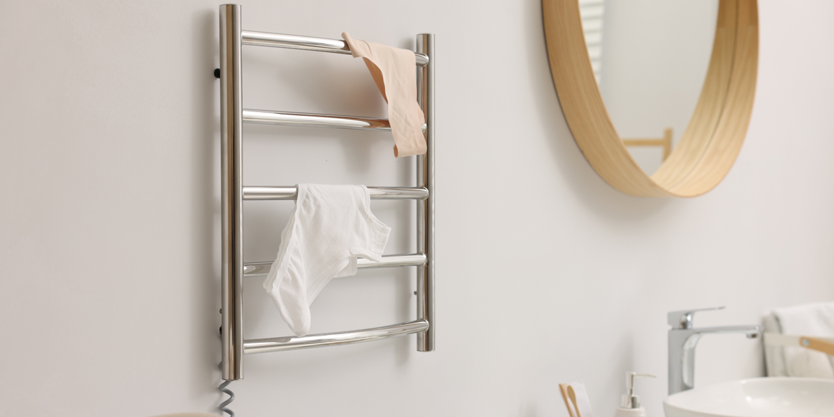 Towel Heat Rack Heated Towel Rack Bathroom: Smart Features, Timed Heating & Remote ...