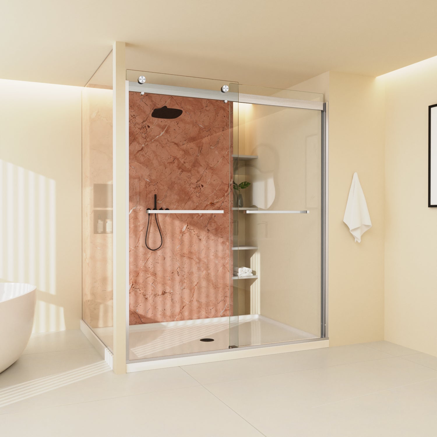 My Experience with the 48/60" X 74" Frameless Double Sliding Shower Door