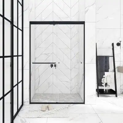 Why Matte Black Shower Doors Are the New Trend in Modern Bathrooms ACE DECOR