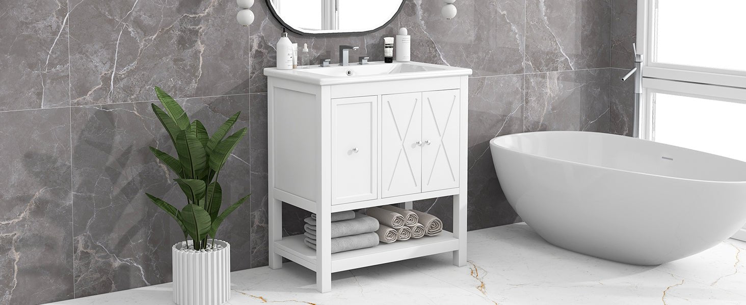 Farmhouse Vanity - ACE DECOR SHOWER DOOR