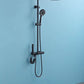 Copper Shower Faucet Set - 5-Function Handheld color:Matte Black