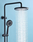 Copper Shower Faucet Set - 5-Function Handheld color:Matte Black