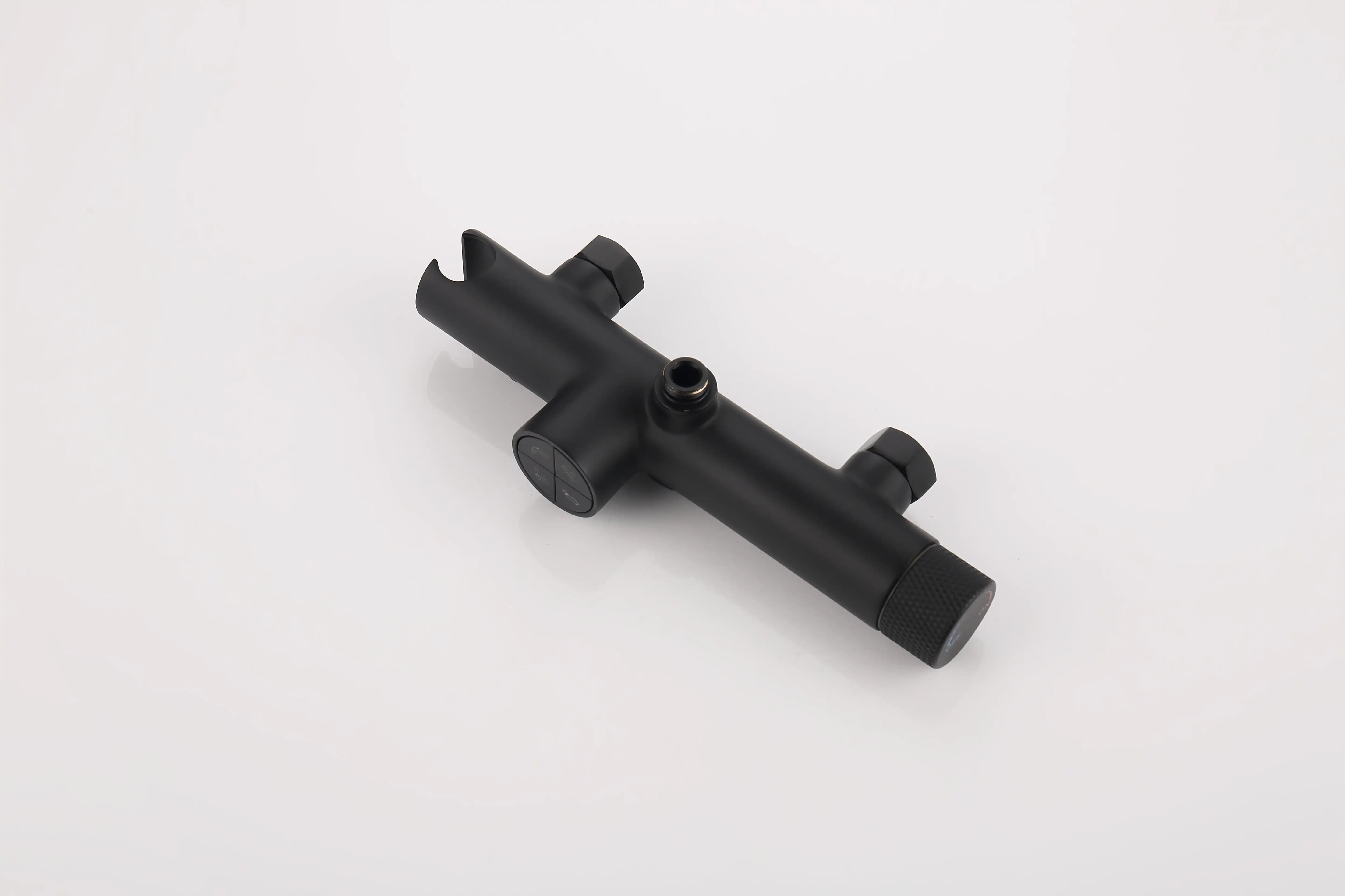 Matte Black Dual Shower Head System – 360° Rainfall & 5-Function Handheld