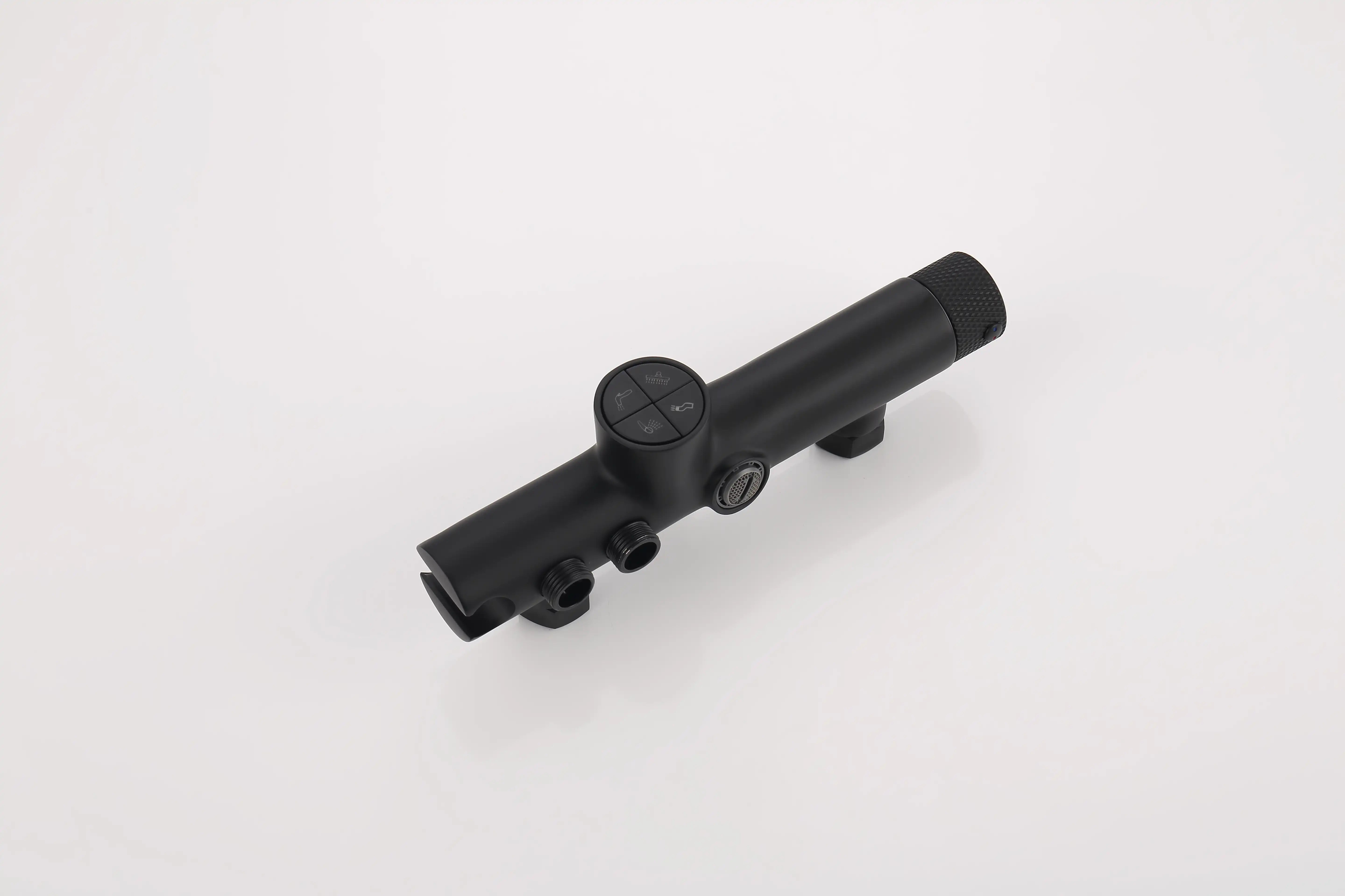 Matte Black Dual Shower Head System – 360° Rainfall & 5-Function Handheld