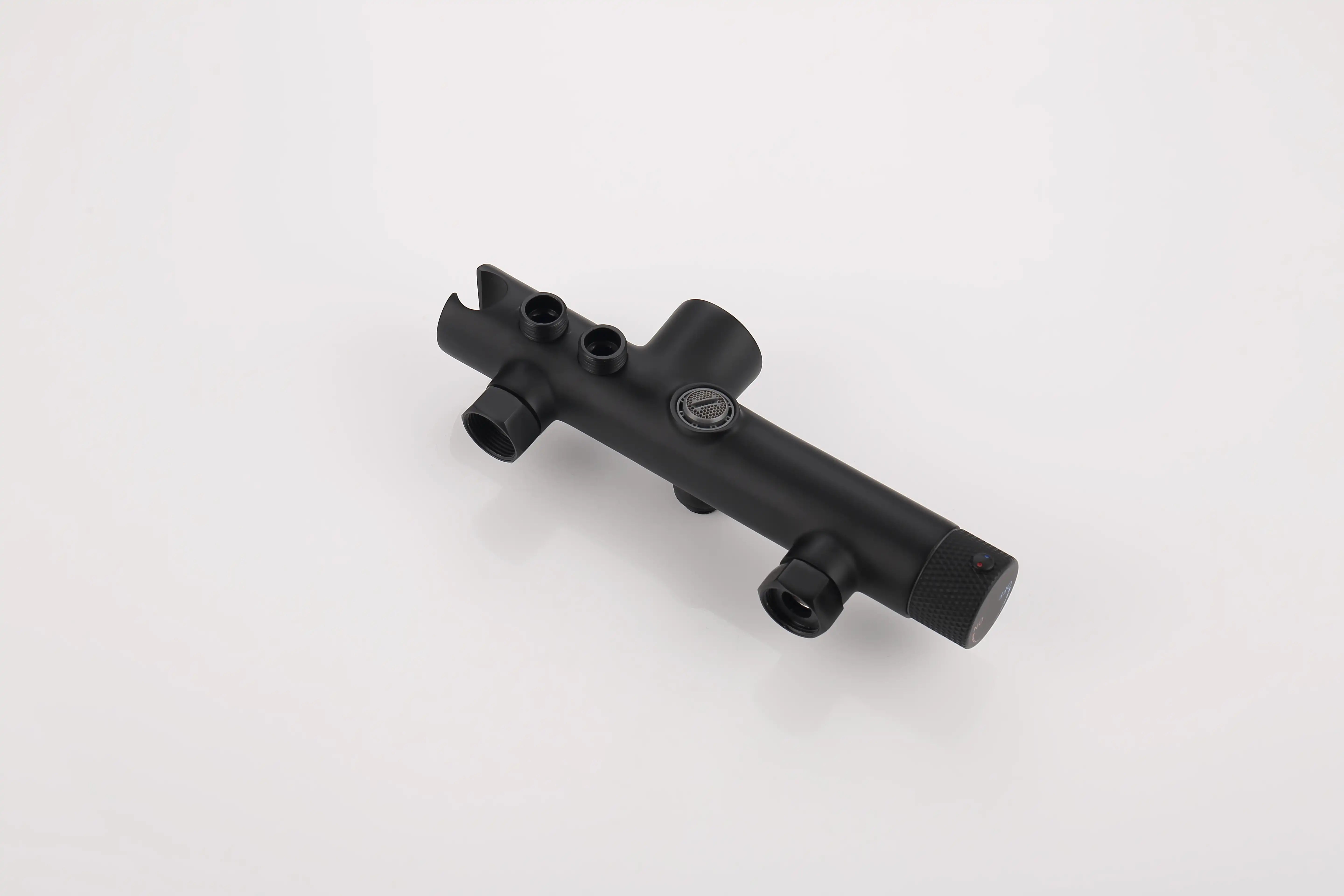 Matte Black Dual Shower Head System – 360° Rainfall & 5-Function Handheld