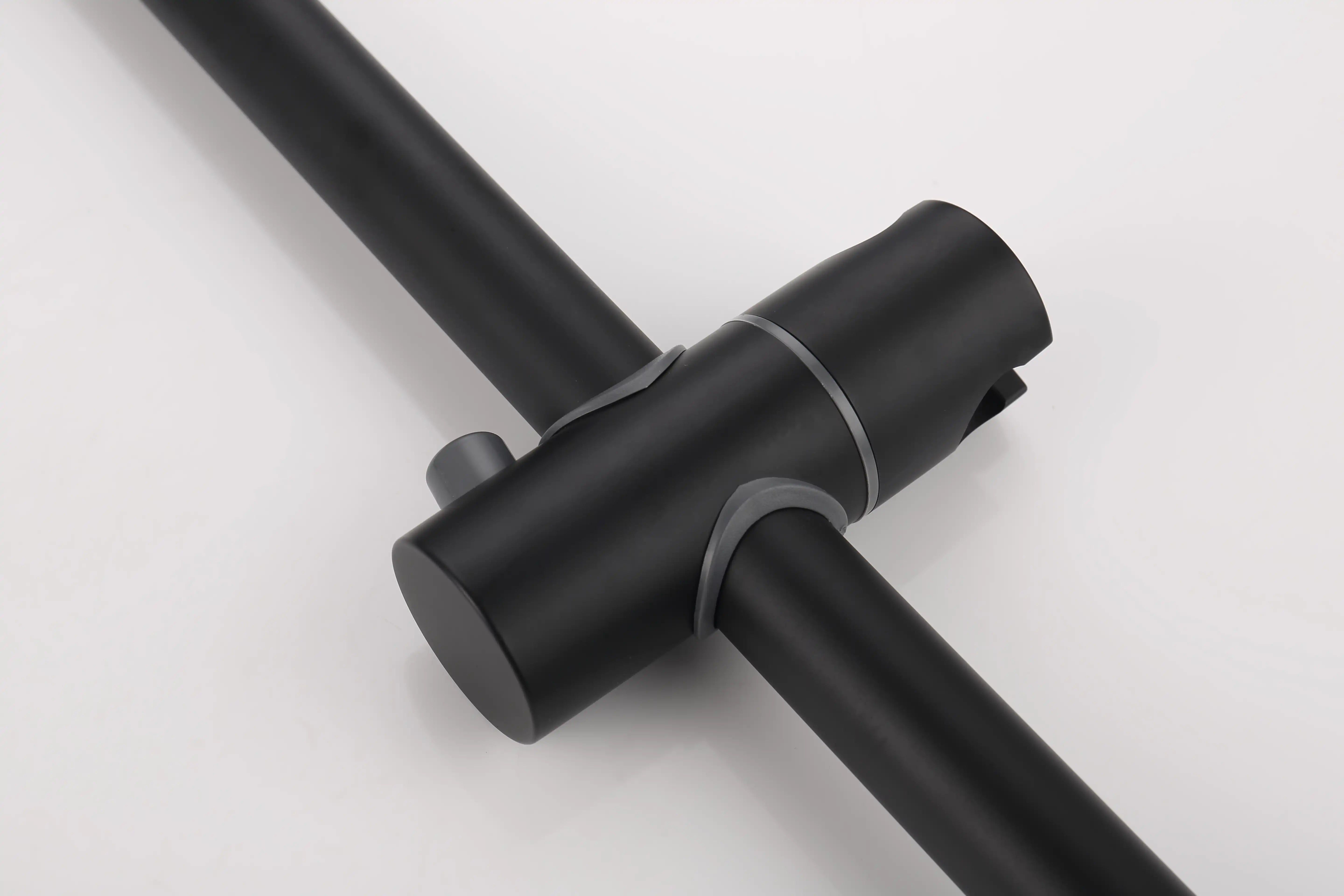 Matte Black Dual Shower Head System – 360° Rainfall & 5-Function Handheld