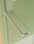 Frameless Sliding Shower Door color:brushed nickel