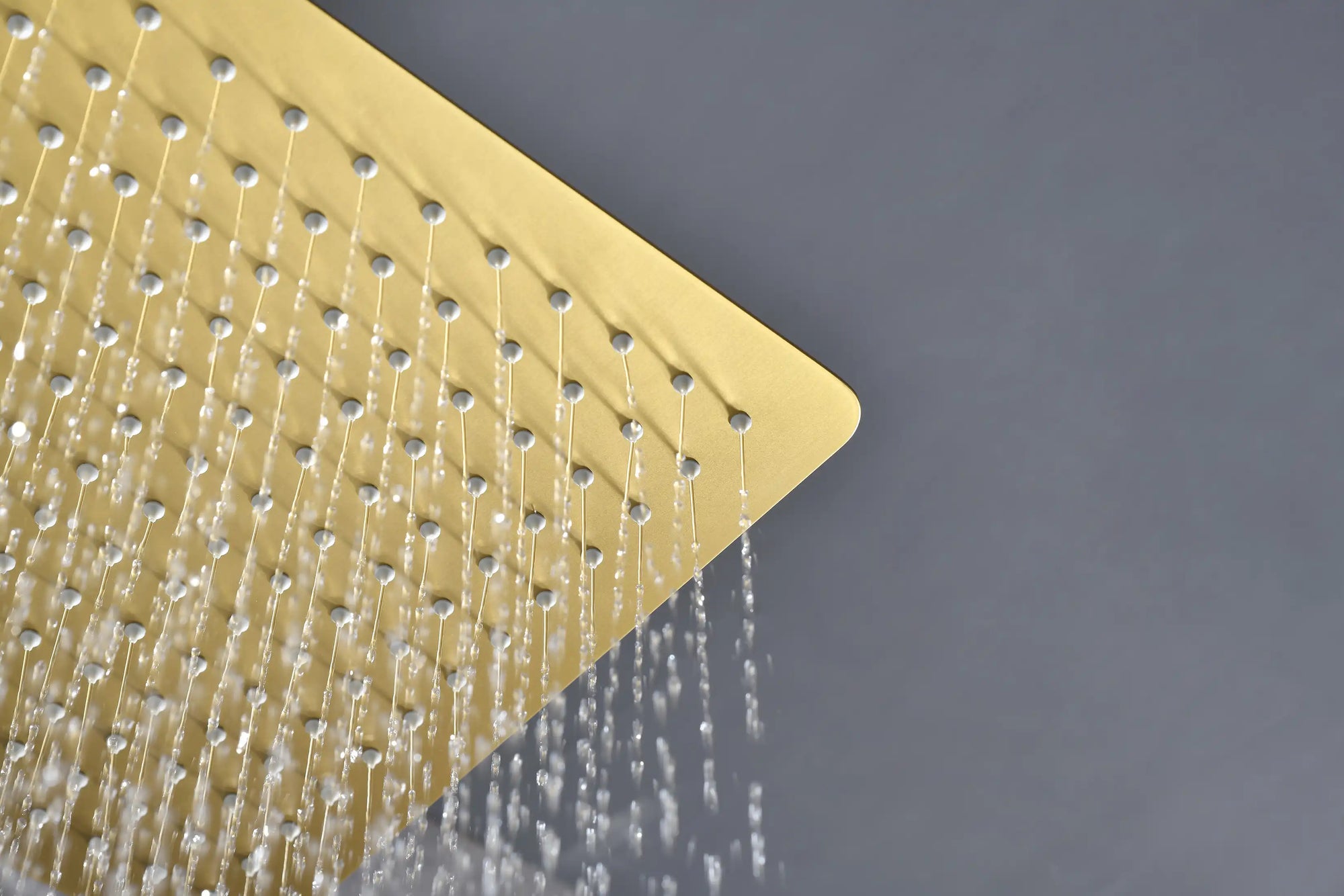 Lorton 12&quot; Brushed Gold Rain Shower Head