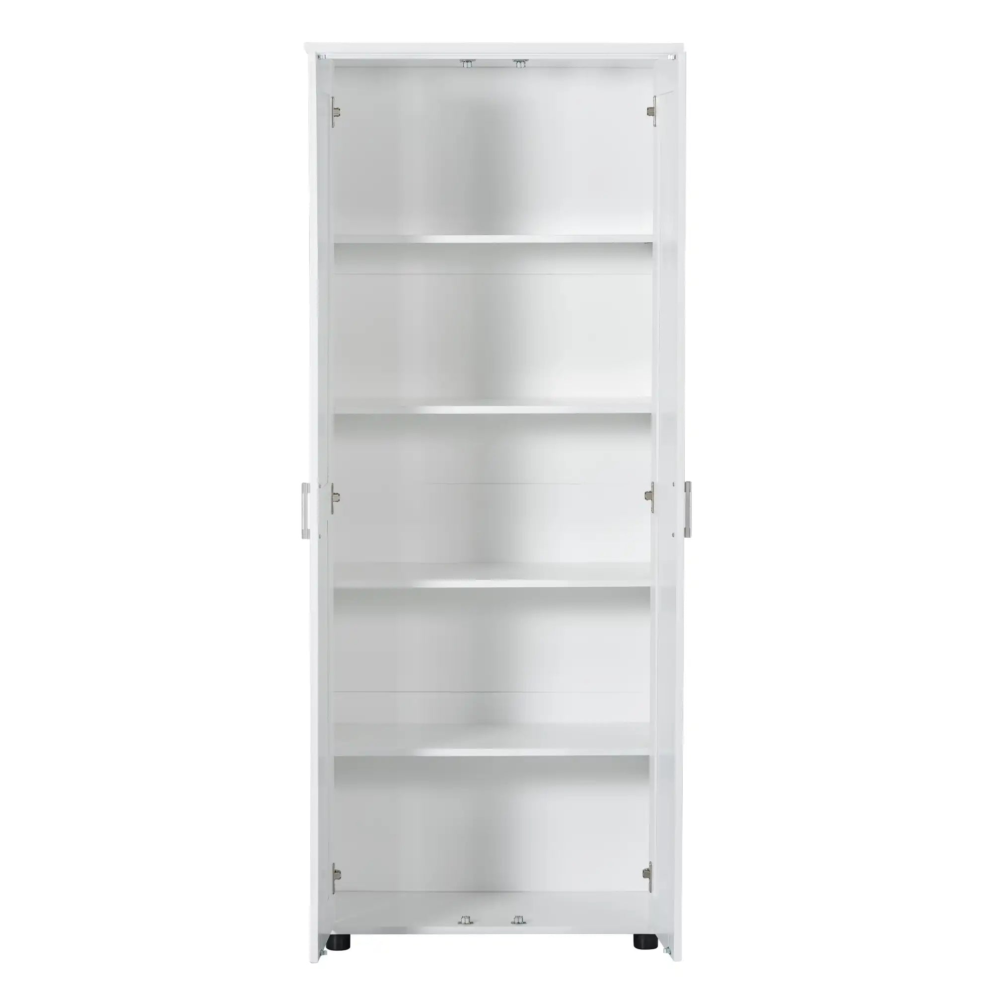 71.25” High White Tower Cabinet Bathroom – 5 Adjustable Shelves, Anti-Tip Design &amp; Space-Saving Storage