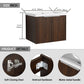 Floating Bathroom Cabinet with Sink & Soft-Close Doors - Ideal for Small Bathrooms color: California Walnut | size: 24 inch | combination: Separate Wash Basin