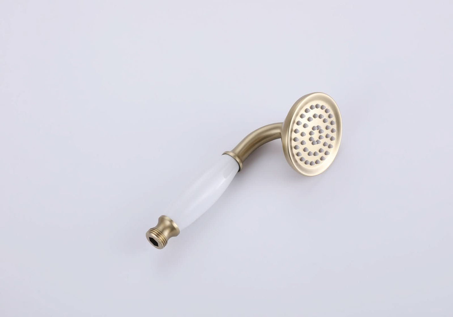 brushed gold bathroom faucet with handheld shower color:Brushed Gold