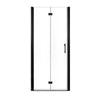 32" x 72" Matte Black Semi-Frameless Bi-Fold Shower Door
