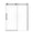 Black frameless sliding shower door, size 60 x 74 | Ace Decor