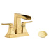 Aurora Series Widespread Bathroom Sink Faucet in Brushed Gold