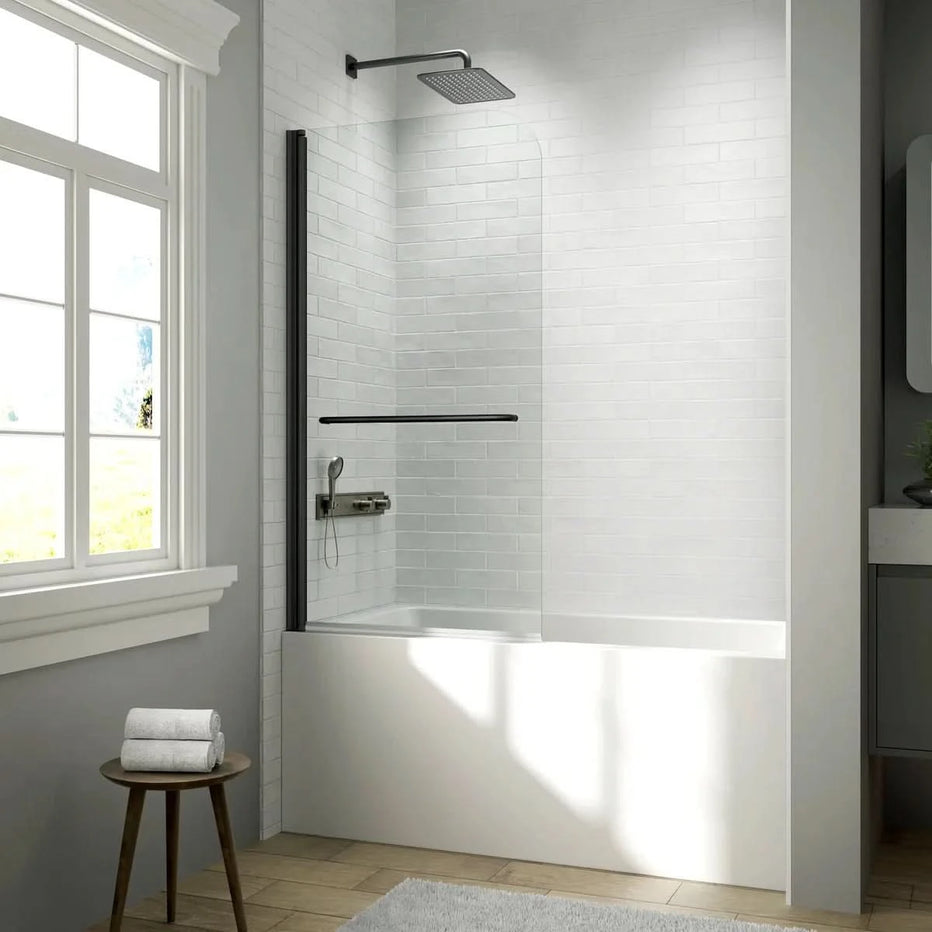 34 Frameless Pivot Tub Door