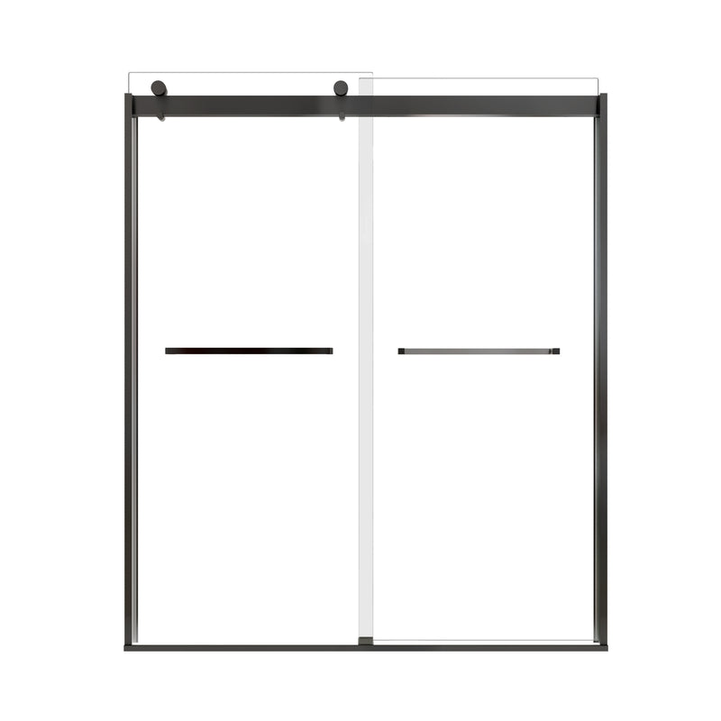 Vantelle-X Series 56-60" x 74" Frameless Double Sliding Glass Shower Doors - More Open, Leak-Free