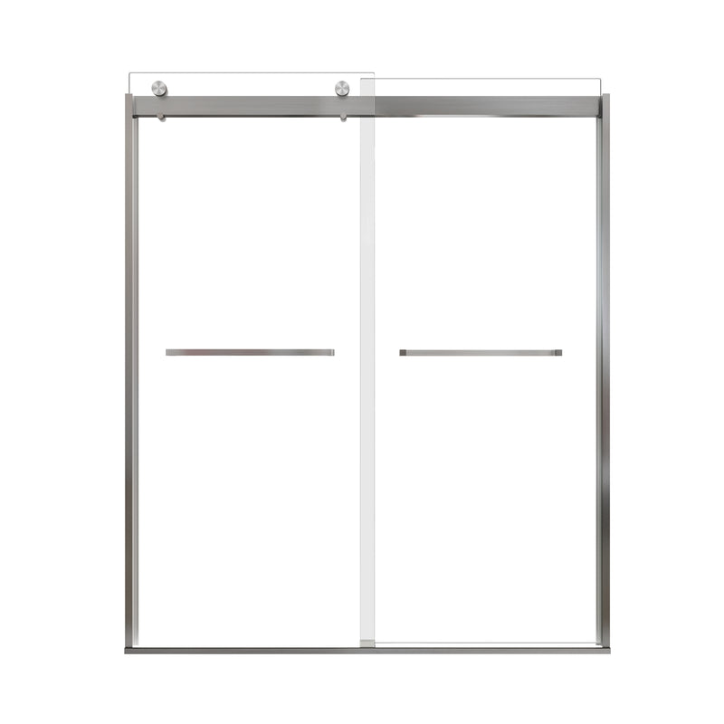 Vantelle-X Series 56-60" x 74" Frameless Double Sliding Glass Shower Doors - More Open, Leak-Free