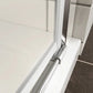 frameless pivot shower glass door color:chrome