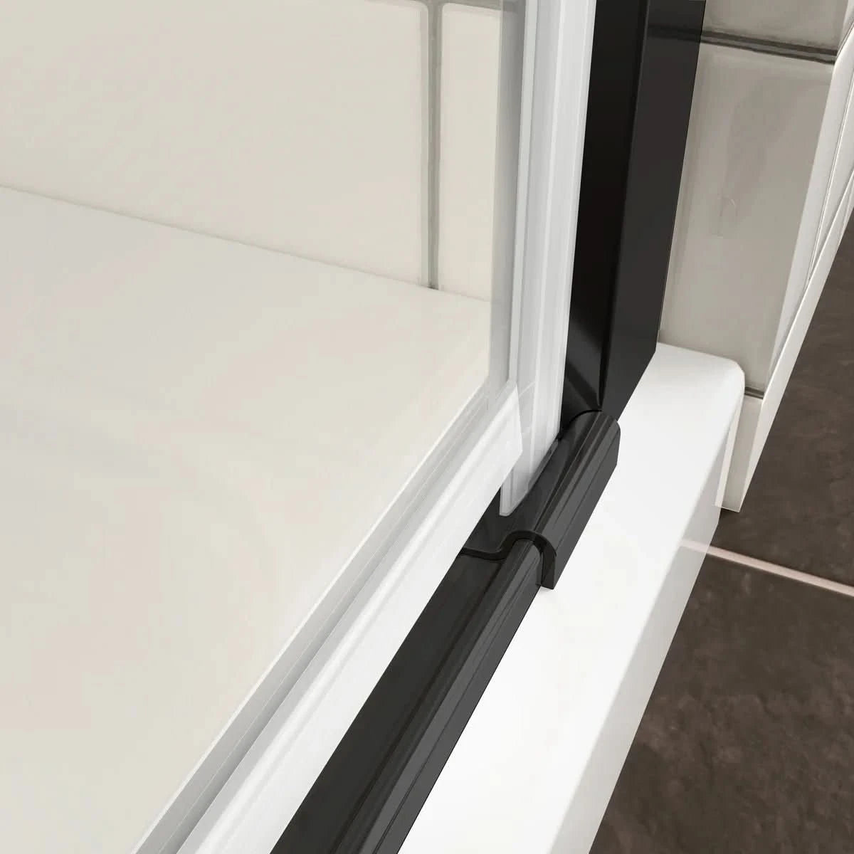 30&quot; W x 72&quot; H Frameless Pivot Shower Door color:Matte Black