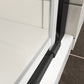 30" W x 72" H Frameless Pivot Shower Door color:Matte Black