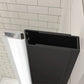 30" W x 72" H Frameless Pivot Shower Door color:Matte Black