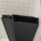 framed pivot shower door color:matte black