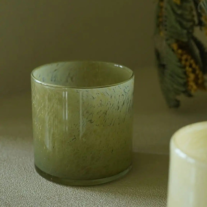 Liuli Glass Brush & Candle Holder