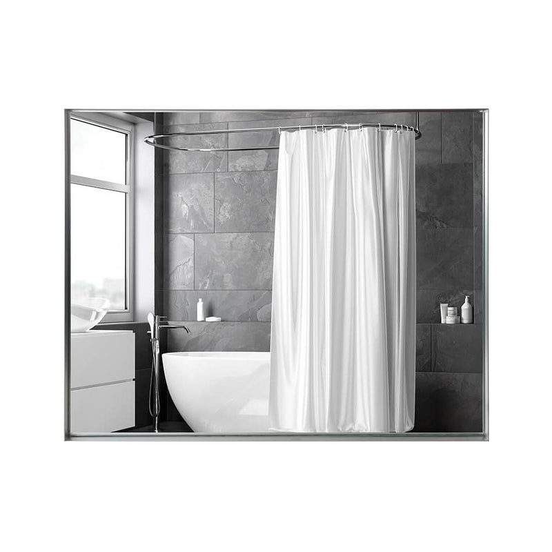 Silvara 40" Silver Framed Rectangular Bathroom Mirror