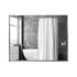 Silvara Series Silver Framed Rectangular Bathroom Mirror