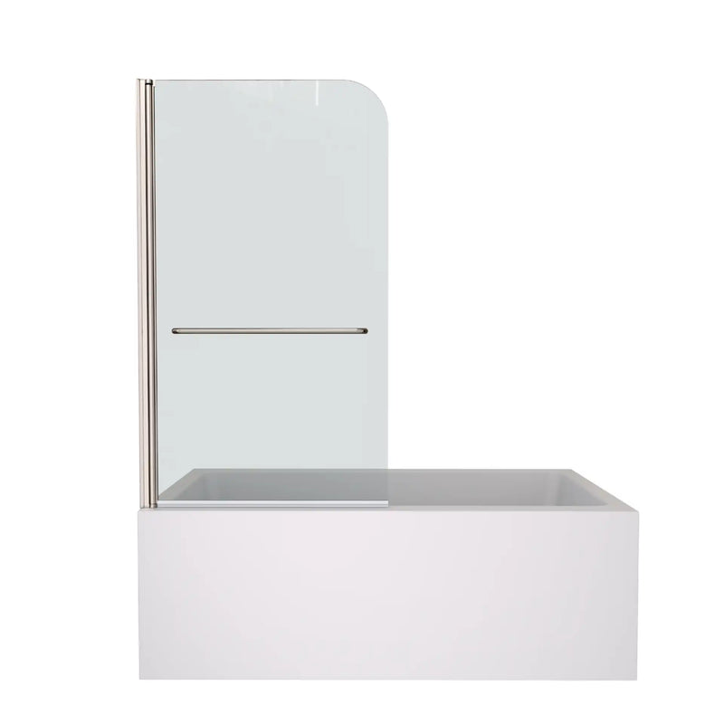 AquaFold 34" Frameless Pivot Tub Door - Chrome