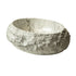 Astra Series 18" Oval Sculpted Resin Stone Vessel Basin - Marble White