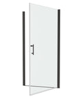 framed pivot shower door color:matte black